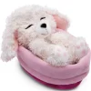 Kuscheltier Sleeping Pets weißer Pudel 12cm im Körbchen NICI GREEN