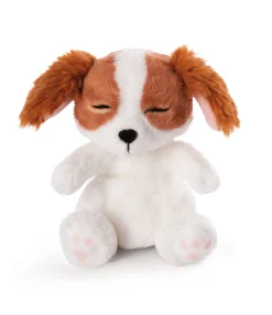 Kuscheltier Welpe Cockerspaniel schlafend im Körbchen