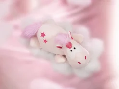 Liegendes Kuscheltier Einhorn Theodor soft