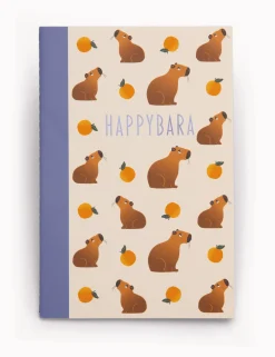 Liniertes Notizheft Capybara "Happybara"