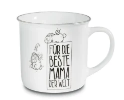 Porzellantasse metallic "Für die Beste Mama der Welt"