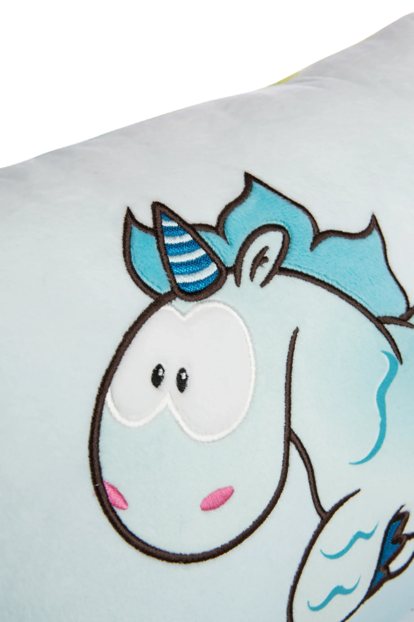 Rechteckiges Kissen Einhorn Aquario NICI GREEN