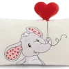 Rechteckiges Kissen Love Elefant NICI GREEN