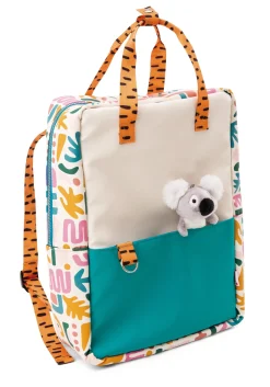 Rucksack mit kleinem Kuscheltier Koala