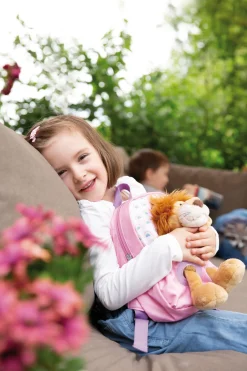 Rucksack mit Löwe Plüschtier