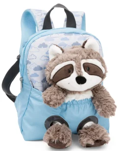 Rucksack mit Waschbär Plüschtier