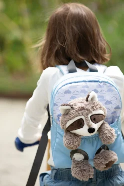 Rucksack mit Waschbär Plüschtier