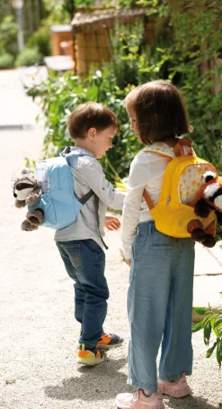 Rucksack mit Waschbär Plüschtier