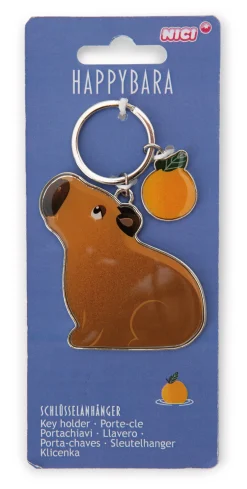 Schlüsselanhänger Capybara "Happybara"