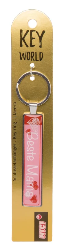 Schlüsselanhänger Key World 'Beste Mama'