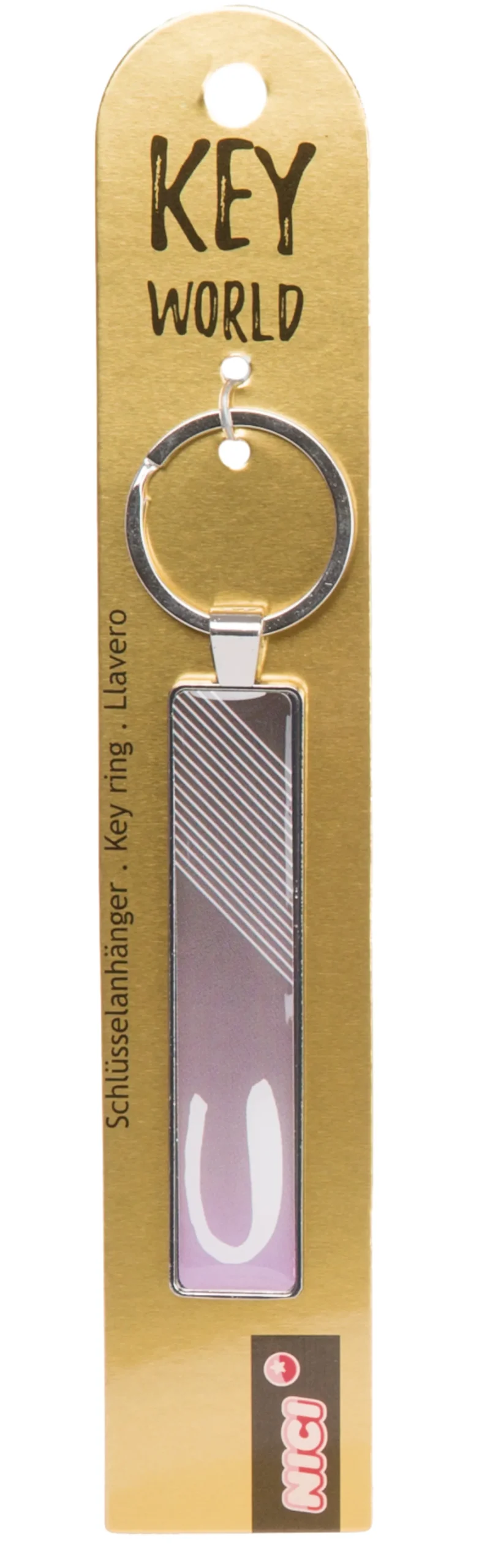 Schlüsselanhänger Key World 'U'