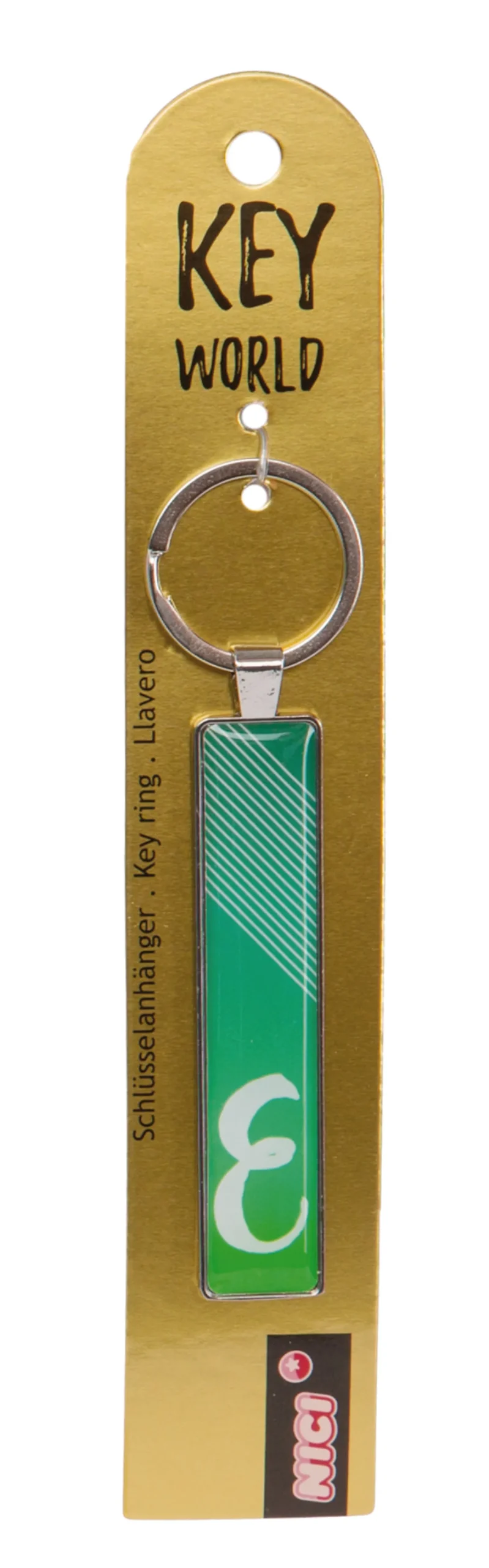 Schlüsselanhänger Key World 'E'