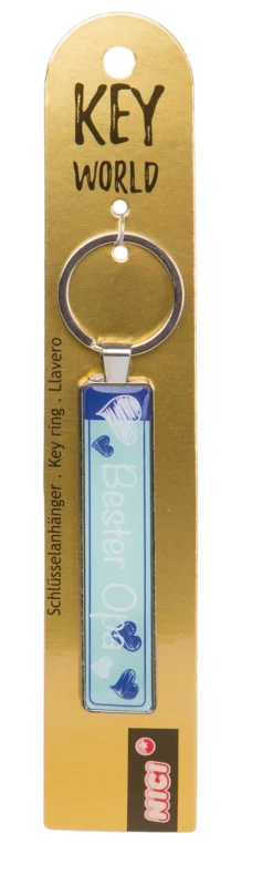 Schlüsselanhänger Key World 'Bester Opa'