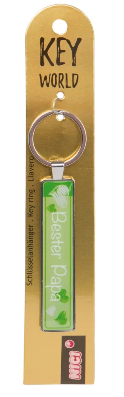 Schlüsselanhänger Key World 'Bester Papa'