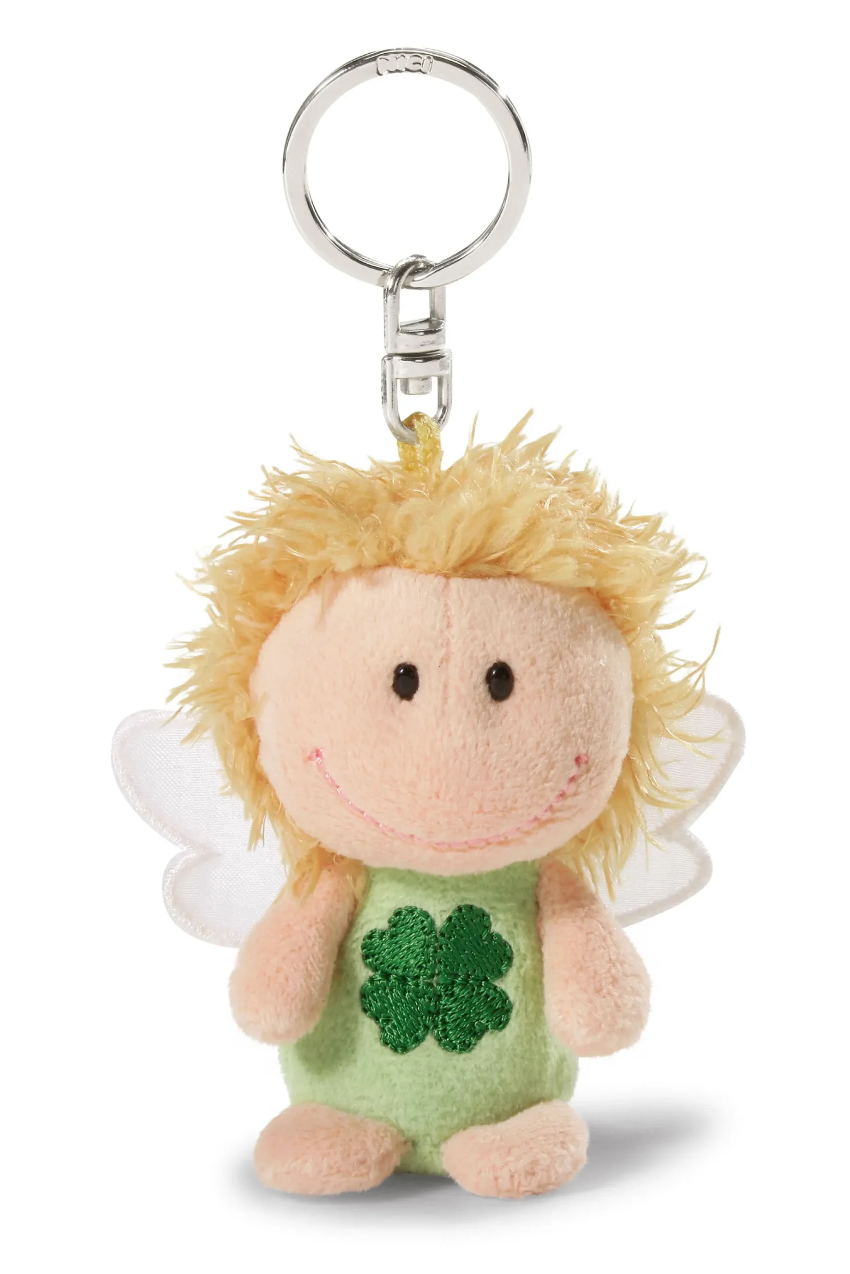 Schlüsselanhänger Schutzengel grün "Ich bring dir Glück"