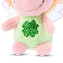 Schlüsselanhänger Schutzengel grün "Ich bring dir Glück"