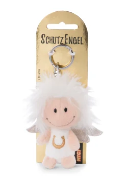 Schlüsselanhänger Schutzengel mit Symbol Hufeisen