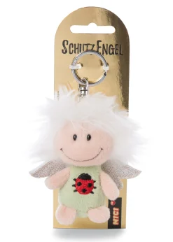 Schlüsselanhänger Schutzengel mit Symbol Marienkäfer