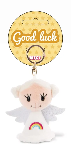 Schlüsselanhänger Schutzengel mit Regenbogen