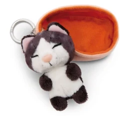 Schlüsselanhänger Sleeping Pets Schwarze Katze NICI GREEN